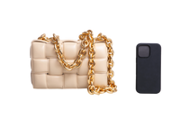 BOTTEGA THE CHAIN CASSETTE INTRECCIATO BEIGE