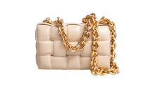 BOTTEGA THE CHAIN CASSETTE INTRECCIATO BEIGE
