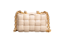 BOTTEGA THE CHAIN CASSETTE INTRECCIATO BEIGE