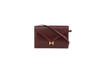 HERMÈS WALLET ON STRAP BURGUNDY VINTAGE