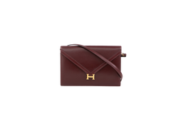 HERMÈS WALLET ON STRAP BURGUNDY VINTAGE