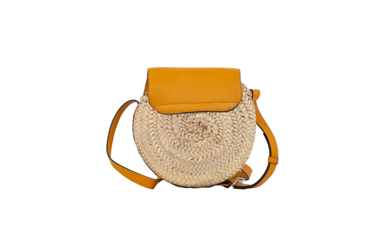 CHLOE MARCIE RAFFIA SMALL JAUNE