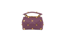 VALENTINO ROMAN STUD SMALL PURPLE