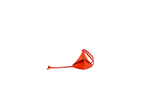 LOEWE PUZZLE FOLD CHARM IN CLASSIC ORANGE