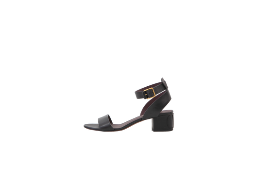 VALENTINO SANDAL STRAP BLACK VLOGO