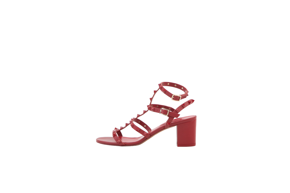 VALENTINO ROCKSTUD ROUGE SALTO BLOCO