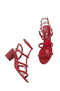 VALENTINO ROCKSTUD ROUGE SALTO BLOCO