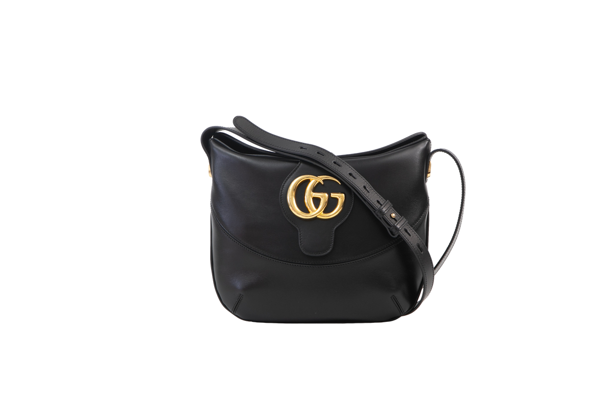 GUCCI ARLI MEDIUM SHOULDER PLUTONE BLACK