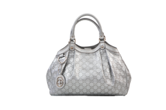 GUCCI GG GUCCISSIMA SUKEY MEDIUM SILVER