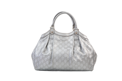 GUCCI GG GUCCISSIMA SUKEY MEDIUM SILVER