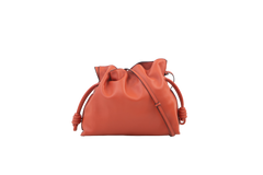 LOEWE BUCKET FLAMENCO PEACH SHOULDER BAG