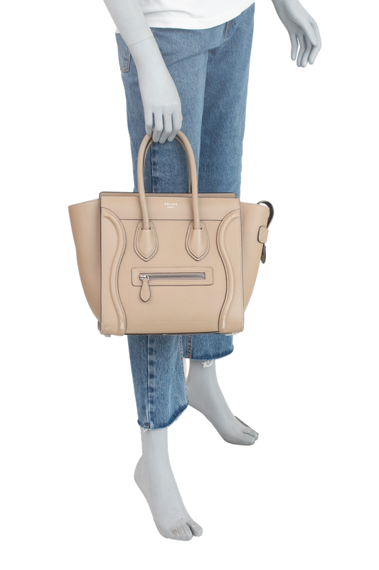 CELINE LUGGAGE TOTE MICRO BEIGE