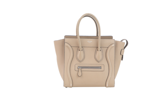 CELINE LUGGAGE TOTE MICRO BEIGE