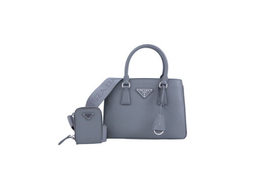 PRADA MINI GALLERIA TOTE GRAY