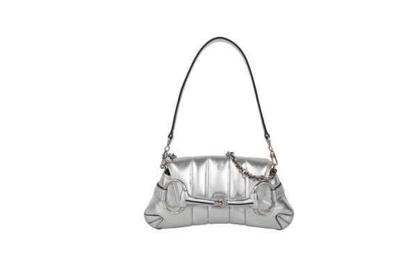 【GUCCI】ホルターネック チューブトップ グレー Sサイズ / ak486 GUCCI HORSEBIT CHAIN MEDIUM SILVER – Troca de Luxo
