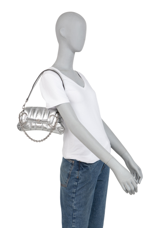 GUCCI HORSEBIT CHAIN MEDIUM SILVER