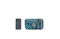 GUCCI MARMONT CANVAS BLUE