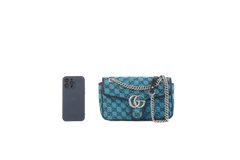GUCCI MARMONT CANVAS BLUE