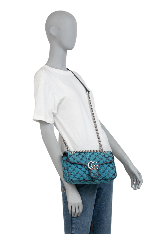 GUCCI MARMONT CANVAS BLUE