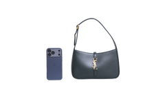 YSL LE 5 À 7 LEATHER DARK GREEN