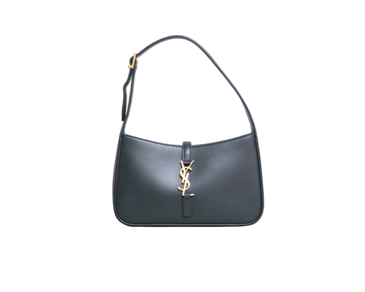 YSL LE 5 À 7 LEATHER DARK GREEN