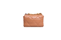 CHANEL 19 SMALL FLAP BAG LAMBSKIN CARAMEL