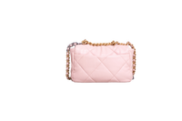 CHANEL 19 FLAP SMALL LAMBSKIN LIGHT PINK TWO-TONE HDWR