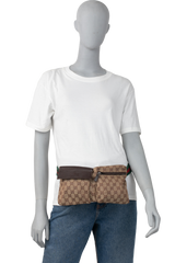 GUCCI POCHETE GG SUPREME CANVAS & WEB