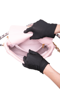 CHANEL 19 FLAP SMALL LAMBSKIN LIGHT PINK TWO-TONE HDWR
