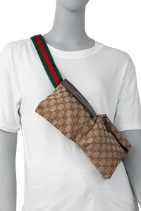 GUCCI POCHETE GG SUPREME CANVAS & WEB
