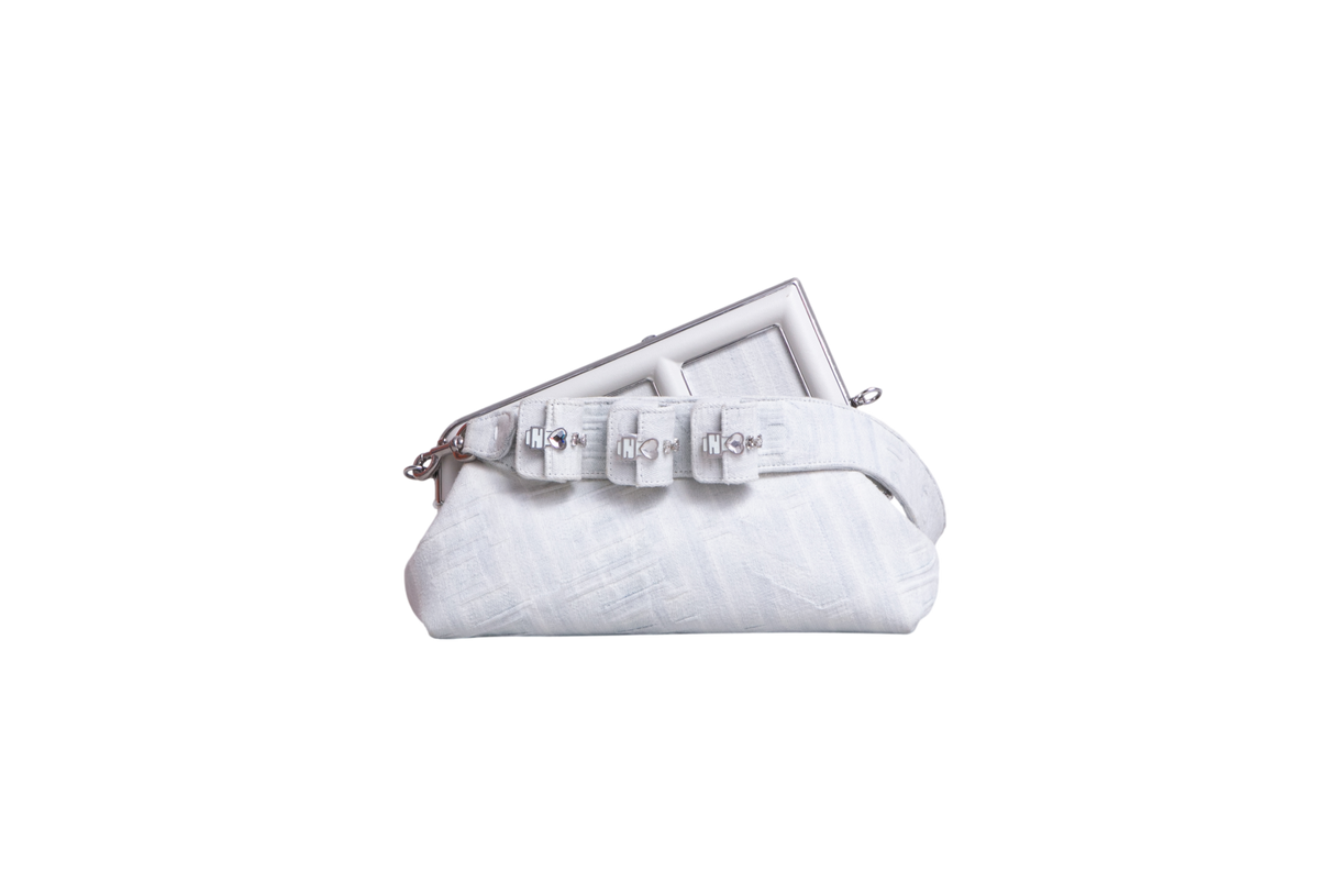 FENDI BY MARC JACOBS FIRST MIDI WHITE DENIM