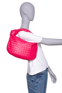BOTTEGA JODIE SMALL INTRECCIATO PINK