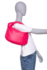 BOTTEGA JODIE SMALL INTRECCIATO PINK