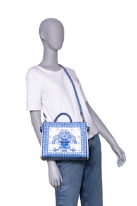 D&G MISS SICILY BLUE MAJOLICA LEATHER
