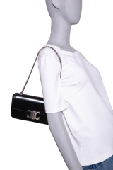 CELINE CLAUDE SHINY CALFSKIN BLACK