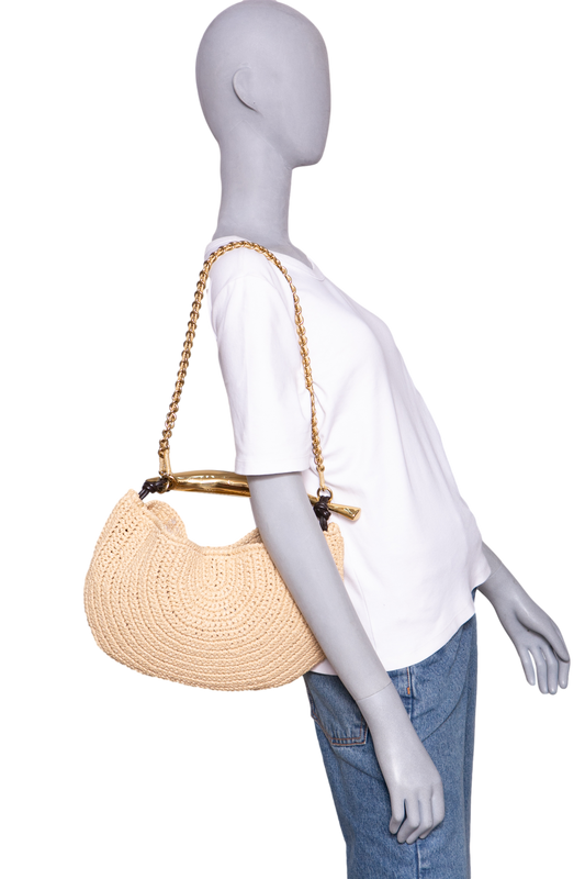 BOTTEGA SARDINE SMALL RAFFIA NATUREL