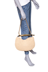 BOTTEGA SARDINE SMALL RAFFIA NATUREL