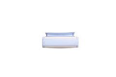 BURBERRY MINI POCKET BAG CANVAS AND LEATHER PALE BLUE