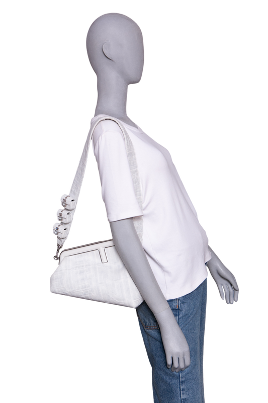 FENDI BY MARC JACOBS FIRST MIDI WHITE DENIM