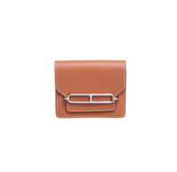 HERMÈS ROULIS SLIM WALLET EVERCOLOR CALFSKIN GOLD PLD HDWR