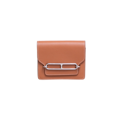 HERMÈS ROULIS SLIM WALLET EVERCOLOR CALFSKIN GOLD PLD HDWR