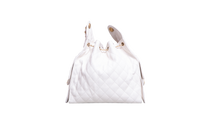 CHANEL 25 MEDIUM CAVIAR WHITE-GOLD HDWR