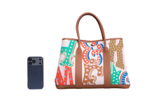 HERMÈS GARDEN PARTY 36 TOILE NEGONDA H PLUME TOTE CAPUCINE ÉCRU/GOLD - PLD HDWR