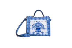 D&G MISS SICILY BLUE MAJOLICA LEATHER