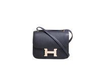 HERMÈS CONSTANCE 18 III MINI MIROIR VEAU EPSOM NOIR - PERMABRASS GOLD HDWR