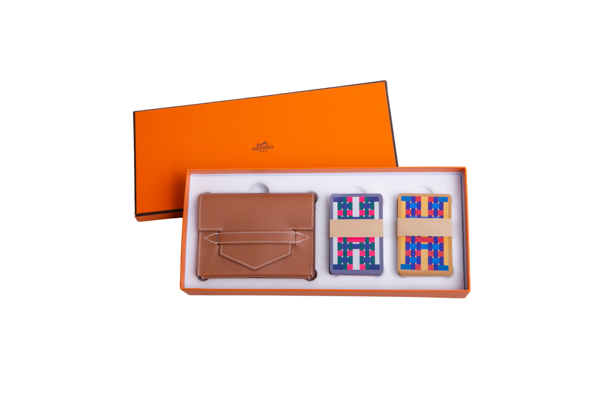 HERMÈS LORD POCKET POKER DECK CASE GOLD