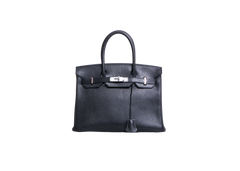 HERMÈS BIRKIN 30 CHÈVRE COROMANDE L II 89 NOIR-PLD HDWR