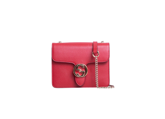 GUCCI INTERLOCKING G DOLLAR SMALL RED