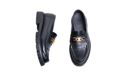 CELINE LOAFER MARGARET AND TRIOMPHE LEATHER BLACK - 37 BR