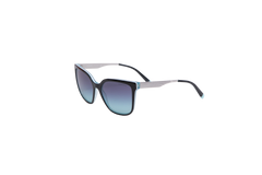 TIFFANY SQUARE ROD METAL TEXTURED BLACK/BLUE GRADIENT